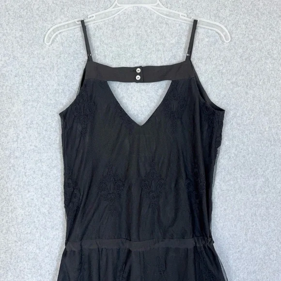 Chaser Romper Black Lace Size Small Spaghetti Straps Adjustable Cinch Waist NWT - Picture 9 of 16